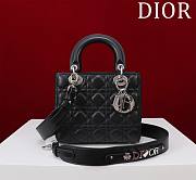 Fortok Dior Lady Dior ABC Bag Black 20*16*8cm  - 1