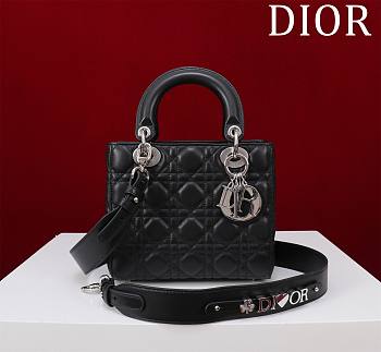 Fortok Dior Lady Dior ABC Bag Black 20*16*8cm 