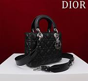 Fortok Dior Lady Dior ABC Bag Black 20*16*8cm  - 2