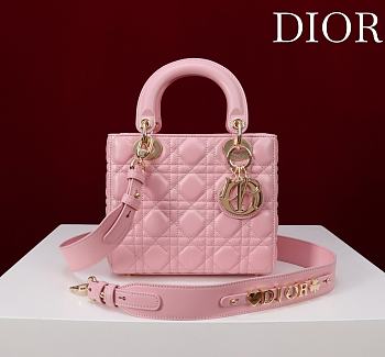 Fortok Dior Lady Dior ABC Bag Pink 20*16*8cm 