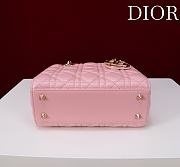 Fortok Dior Lady Dior ABC Bag Pink 20*16*8cm  - 6