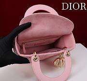 Fortok Dior Lady Dior ABC Bag Pink 20*16*8cm  - 5