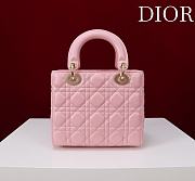 Fortok Dior Lady Dior ABC Bag Pink 20*16*8cm  - 2