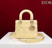 Fortok Dior Lady Dior ABC Bag Yellow 20*16*8cm  - 1