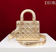 Fortok Dior Lady Dior ABC Bag Gold 20*16*8cm  - 1