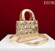 Fortok Dior Lady Dior ABC Bag Gold 20*16*8cm  - 4