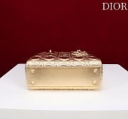 Fortok Dior Lady Dior ABC Bag Gold 20*16*8cm  - 5
