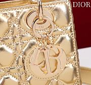 Fortok Dior Lady Dior ABC Bag Gold 20*16*8cm  - 2