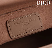 Fortok Dior Lady Dior ABC Bag Brown 20*16*8cm  - 3
