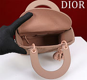 Fortok Dior Lady Dior ABC Bag Brown 20*16*8cm  - 2