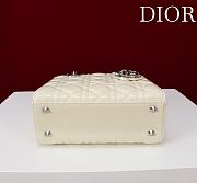 Fortok Dior Lady Dior ABC Bag Shiny Baby Yellow 20*16*8cm  - 6