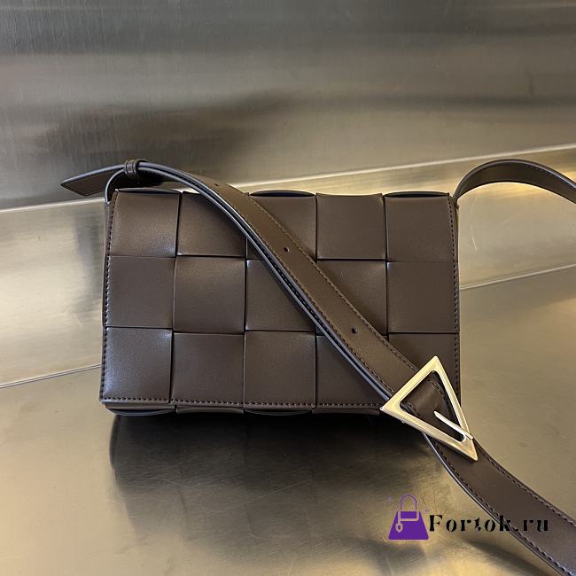 Fortok Bottega Veneta Cassette Brown 23x15x5cm - 1