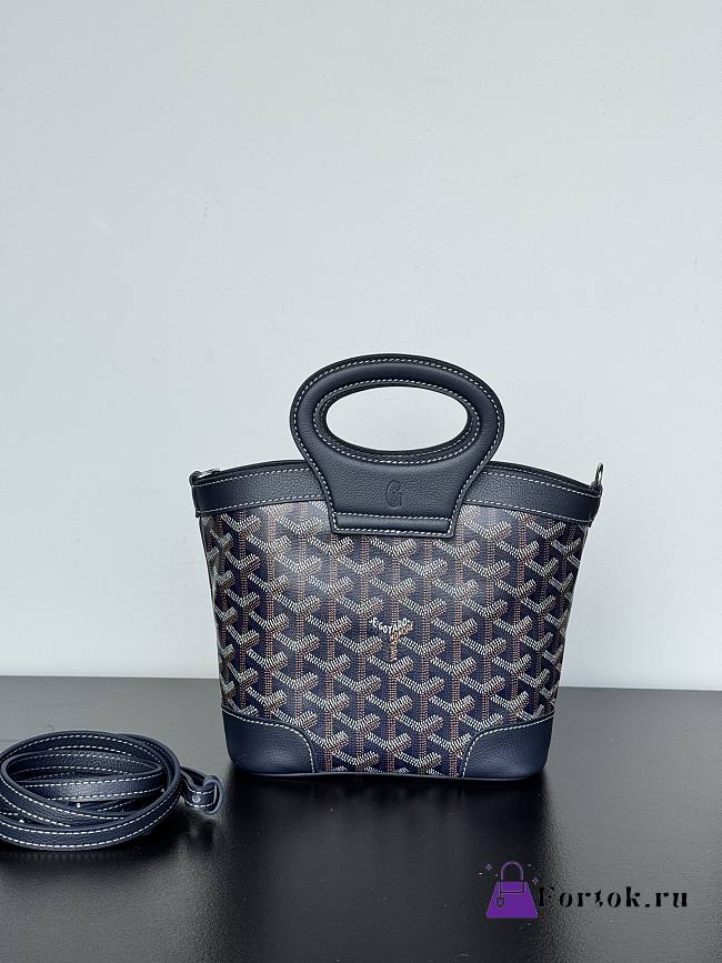 Fortok Goyard Beluga Mini Bag Navy Blue 23x18.5x8cm - 1