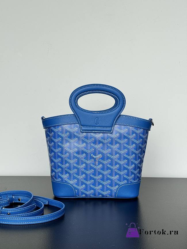 Fortok Goyard Beluga Mini Bag Blue 23x18.5x8cm - 1