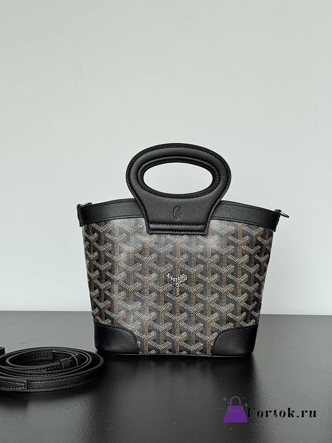 Fortok Goyard Beluga Mini Bag Black And Brown 23x18.5x8cm - 1