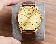 Fortok Rolex Oyster Perpetual 1002 Mens Watch Crocodile Multicolors 41mm - 21mm - 2