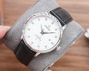 Fortok Omega De Ville Prestige Leather Strap Watch Multicolors 41mm - 5