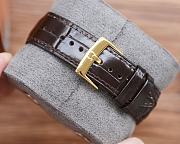 Fortok Omega De Ville Prestige Leather Strap Watch Multicolors 41mm - 3
