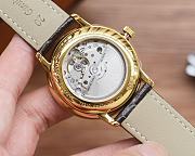 Fortok Omega De Ville Prestige Leather Strap Watch Multicolors 41mm - 2