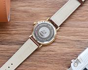 Fortok Omega Watches Men 42mm/ Women 30mm Silver/ Gold/ Rose Gold With Brown Leather Strap - 2