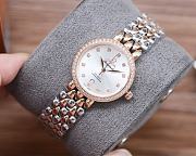 Fortok Omega Watch Pink With Silver/ Rose Gold Strap 27mm - 5
