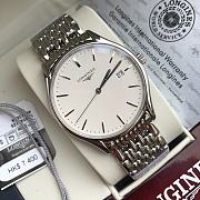 Fortok Longines Watches Men's 39mm/ Women's 24mm Silver - 5