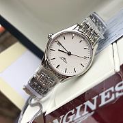 Fortok Longines Watches Men's 39mm/ Women's 24mm Silver - 4