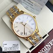 Fortok Longines Watches Men's 39mm/ Women's 24mm Silver With Gold - 4
