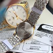 Fortok Longines Watches Men's 39mm/ Women's 24mm Silver With Gold - 3