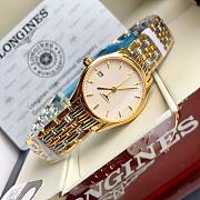 Fortok Longines Watches Silver With Gold Men's 39mm/ Women's 24mm  - 4