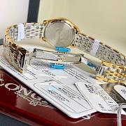 Fortok Longines Watches Silver With Gold Men's 39mm/ Women's 24mm  - 2