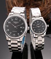 Fortok Longines Watches Silver With Gold Men's 40mm/ Women's 29mm Black/White - 2