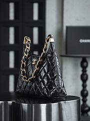 Fortok Chanel 24A Hobo bag Black 29*32*10cm - 3