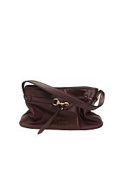 Fortok Miu Miu Aventure Nappa Leather Bag Brown 24×40x7cm - 5
