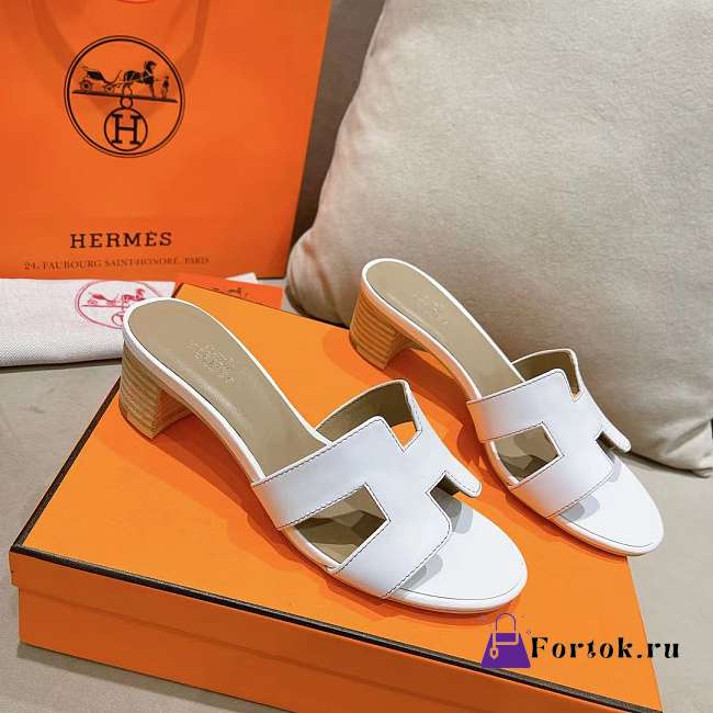 Fortok Hermes Oasis Sandals Blanc - 1
