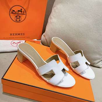 Fortok Hermes Oasis Sandals Blanc