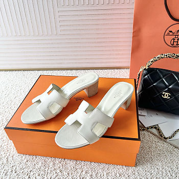 Fortok Hermes Oasis Sandals White