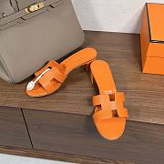Fortok Hermes Oasis Sandals Leather Orange - 3