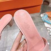 Fortok Hermes Oasis Sandals Leather Pink - 6