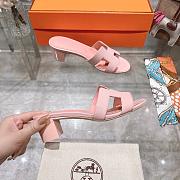 Fortok Hermes Oasis Sandals Leather Pink - 3