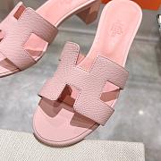 Fortok Hermes Oasis Sandals Leather Pink - 2