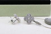Fortok Van Cleef & Arpels Vintage Alhambra earrings Silver - 3