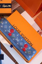 Fortok Louis Vuitton x Takashi Murakami Bandou BB Monogram Denim Cherry 5x120cm - 6