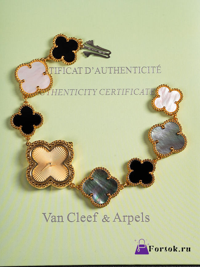 Fortok Van Cleef & Arpels Alhambra Watch Bracelet Gold - 1