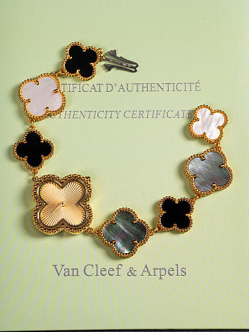 Fortok Van Cleef & Arpels Alhambra Watch Bracelet Gold
