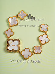 Fortok Van Cleef & Arpels Alhambra Watch Bracelet White Grey - 1