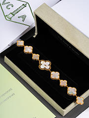 Fortok Van Cleef & Arpels Alhambra Watch Bracelet White Grey - 5