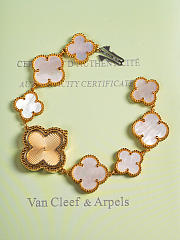 Fortok Van Cleef & Arpels Alhambra Watch Bracelet Gold Grey - 1