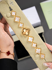 Fortok Van Cleef & Arpels Alhambra Watch Bracelet Gold Grey - 4