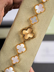 Fortok Van Cleef & Arpels Alhambra Watch Bracelet Gold Grey - 2